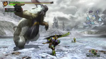 Monster Hunter Tri screen shot game playing